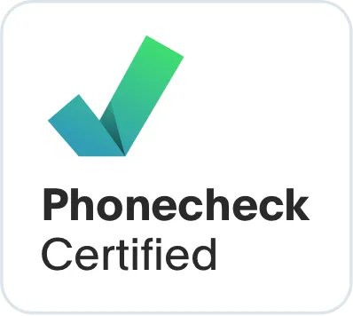 Phonecheck Certified — Square on White
