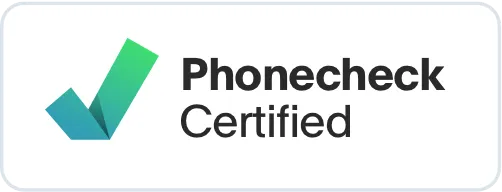 Phonecheck Certified – Brick auf Weiß