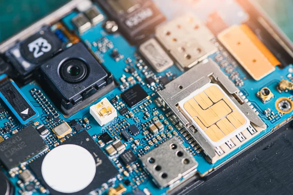 iphone opened to show hardware